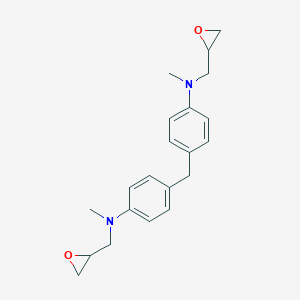 molecular formula C21H26N2O2 B097523 4,4'-Methylenebis(N-(2,3-epoxypropyl)-N-methylaniline) CAS No. 18643-32-8
