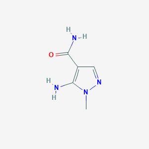 molecular formula C5H8N4O B097531 5-Amino-1-methyl-1h-pyrazole-4-carboxamide CAS No. 18213-75-7