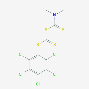 (2,3,4,5,6-pentachlorophenyl)sulfanylcarbothioyl N,N-dimethylcarbamodithioate