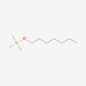 molecular formula C10H24OSi B097534 Silane, (heptyloxy)trimethyl- CAS No. 18132-93-9