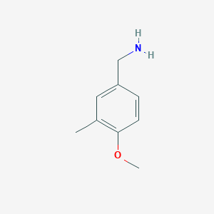 molecular formula C9H13NO B009754 (4-Methoxy-3-methylphenyl)methanamine CAS No. 108125-07-1