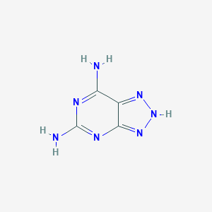 molecular formula C4H5N7 B097548 2,6-Diamino-8-azapurine CAS No. 18620-97-8