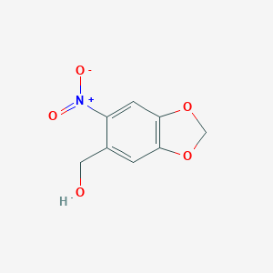 molecular formula C8H7NO5 B097566 6-Nitropiperonyl alcohol CAS No. 15341-08-9