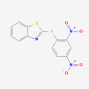 molecular formula C13H7N3O4S2 B097576 2-(2,4-Dinitrophenylthio)benzothiazole CAS No. 17586-89-9