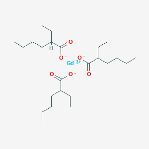 molecular formula C24H45GdO6 B097578 Hexanoic acid, 2-ethyl-, gadolinium(3+) salt CAS No. 19189-19-6