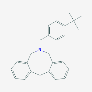 molecular formula C26H29N B097587 Dibenz(c,f)azocine, 6-(p-tert-butylbenzyl)-5,6,7,12-tetrahydro- CAS No. 18128-57-9