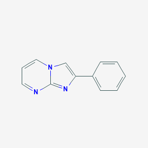 molecular formula C12H9N3 B097590 2-Phenylimidazo[1,2-a]pyrimidine CAS No. 15764-47-3