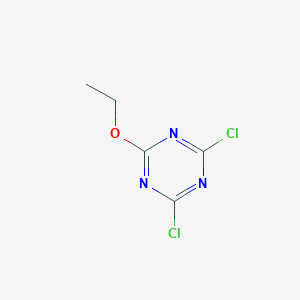 molecular formula C5H5Cl2N3O B097592 2,4-Dichloro-6-ethoxy-1,3,5-triazine CAS No. 18343-30-1