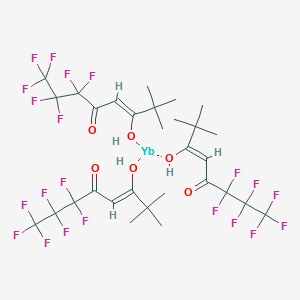 1,1,1,2,2,3,3-Heptafluoro-6-hydroxy-7,7-dimethyloct-5-en-4-one;ytterbium