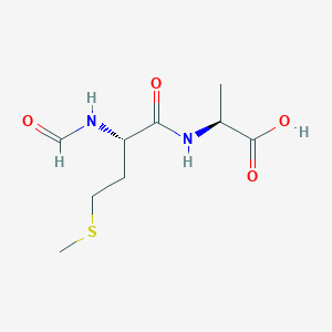 molecular formula C9H16N2O4S B097595 (2S)-2-[[(2S)-2-formamido-4-methylsulfanylbutanoyl]amino]propanoic acid CAS No. 15183-28-5