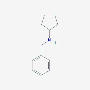 molecular formula C12H17N B097605 N-benzylcyclopentanamine CAS No. 15205-23-9