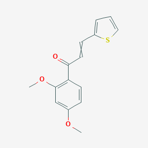 molecular formula C15H14O3S B097607 (2E)-1-(2,4-Dimethoxyphenyl)-3-(2-thienyl)prop-2-EN-1-one CAS No. 18594-21-3