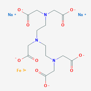 molecular formula C14H21FeN3Na2O10 B097611 Disodium;2-[bis[2-[bis(carboxylatomethyl)amino]ethyl]amino]acetate;iron(3+) CAS No. 19529-38-5
