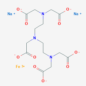 molecular formula C14H18FeN3O10.2Na B097611 Disodium;2-[bis[2-[bis(carboxylatomethyl)amino]ethyl]amino]acetate;iron(3+) CAS No. 19529-38-5