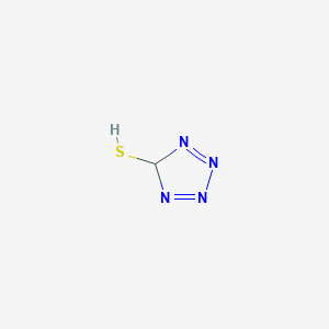 molecular formula CH2N4S B097625 5H-Tetrazole-5-thione, 1,2-dihydro- CAS No. 18686-81-2
