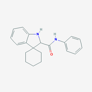 molecular formula C20H22N2O B097629 Spiro[cyclohexane-1,3'-indoline]-2'-carboxanilide CAS No. 15317-65-4