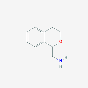 molecular formula C10H13NO B097631 1H-2-Benzopyran-1-methanamine, 3,4-dihydro- CAS No. 19158-90-8