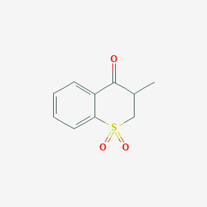 molecular formula C10H10O3S B097637 4H-1-Benzothiopyran-4-one, 2,3-dihydro-3-methyl-, 1,1-dioxide CAS No. 16723-50-5