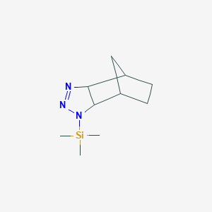 molecular formula C10H19N3Si B097643 3a,4,5,6,7,7a-Hexahydro-1-(trimethylsilyl)-4,7-methano-1H-benzotriazole CAS No. 17843-09-3