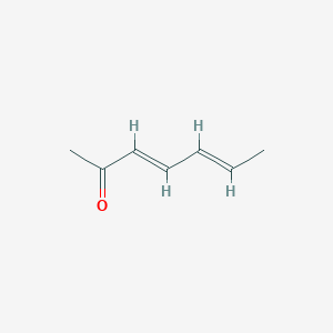 molecular formula C7H10O B097648 2,4-Heptadien-6-one CAS No. 18402-90-9
