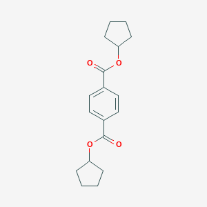 molecular formula C18H22O4 B097649 Terephthalic acid, dicyclopentyl ester CAS No. 18699-50-8