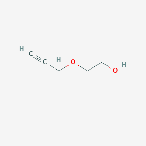 molecular formula C6H10O2 B097656 2-[(1-Methyl-2-propynyl)oxy]ethanol CAS No. 18668-75-2