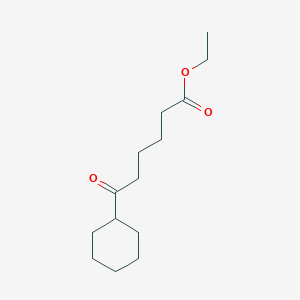 molecular formula C14H24O3 B097657 Ethyl 6-cyclohexyl-6-oxohexanoate CAS No. 16076-62-3