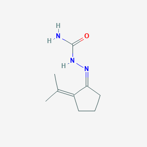 molecular formula C9H15N3O B097664 2-(1-Methylethylidene)cyclopentanone semicarbazone CAS No. 16983-64-5