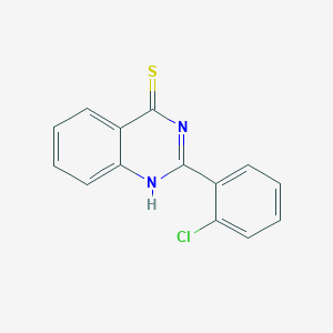 molecular formula C14H9ClN2S B097666 2-(2-chlorophenyl)quinazoline-4(3H)-thione CAS No. 18590-76-6