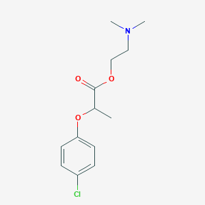 molecular formula C13H18ClNO3 B097676 2-(p-Chlorophenoxy)propionic acid dimethylaminoethyl ester CAS No. 15485-48-0