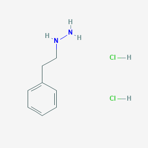 molecular formula C8H14Cl2N2 B097679 Phenethylhydrazine dihydrochloride CAS No. 16904-30-6