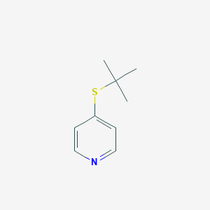 molecular formula C9H13NS B097714 Pyridine, 4-(tert-butylthio)- CAS No. 18794-26-8