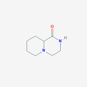 molecular formula C8H14N2O B097729 Octahydro-1H-pyrido[1,2-a]pyrazin-1-one CAS No. 15932-71-5