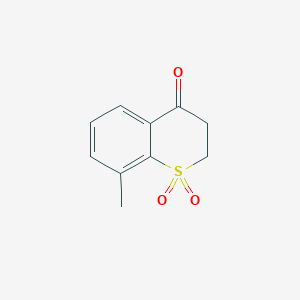 molecular formula C10H10O3S B097737 Thiochroman-4-one, 8-methyl-, 1,1-dioxide CAS No. 16723-54-9