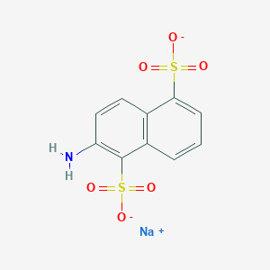 molecular formula C10H7NNaO6S2- B097738 1,5-Naphthalenedisulfonic acid, 2-amino-, monosodium salt CAS No. 19532-03-7