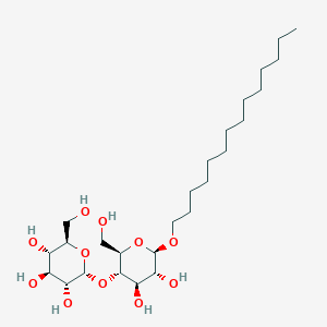 molecular formula C26H50O11 B097752 Tetradecyl 4-O-Alpha-D-Glucopyranosyl-Beta-D-Glucopyranoside CAS No. 18449-82-6