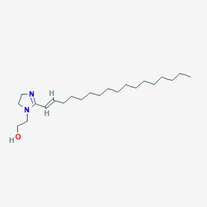 molecular formula C22H42N2O B097758 2-(2-((1E)-1-Heptadecenyl)-4,5-dihydro-1H-imidazol-1-yl)ethanol CAS No. 17158-54-2