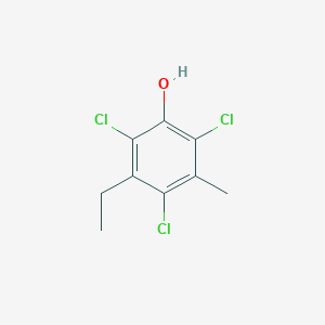 molecular formula C9H9Cl3O B097759 2,4,6-三氯-3-乙基-5-甲基苯酚 CAS No. 15460-04-5
