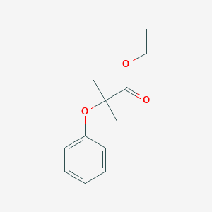 molecular formula C12H16O3 B097766 Ethyl 2-methyl-2-phenoxypropanoate CAS No. 18672-04-3