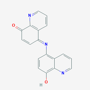 molecular formula C18H11N3O2 B097775 (5e)-5-[(8-Hydroxyquinolin-5-yl)imino]quinolin-8(5h)-one CAS No. 17306-34-2