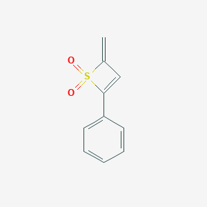 molecular formula C10H8O2S B097800 2-Methylene-4-phenyl-2H-thiete 1,1-dioxide CAS No. 16793-43-4