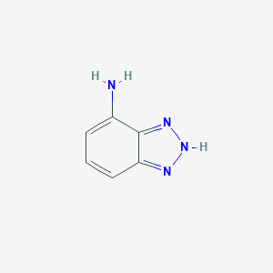 molecular formula C6H6N4 B097808 1H-1,2,3-苯并三唑-4-胺 CAS No. 18076-61-4