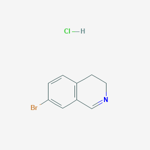 molecular formula C9H9BrClN B097814 7-Bromo-3,4-dihydroisoquinoline hydrochloride CAS No. 16516-67-9