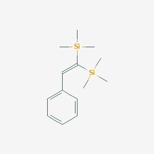 molecular formula C14H24Si2 B097816 Silane, (phenylethenylidene)bis(trimethyl- CAS No. 18415-23-1