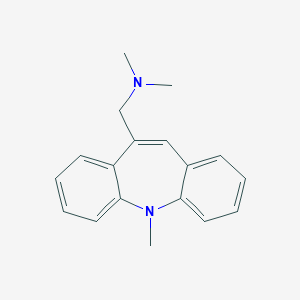 molecular formula C18H20N2 B097819 N,N-dimethyl-1-(11-methylbenzo[b][1]benzazepin-5-yl)methanamine CAS No. 15882-82-3
