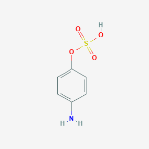 molecular formula C6H7NO4S B097835 4-Aminophenyl hydrogen sulfate CAS No. 15658-52-3