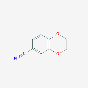 molecular formula C9H7NO2 B097839 2,3-Dihydro-1,4-benzodioxine-6-carbonitrile CAS No. 19102-07-9