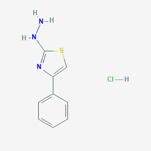 molecular formula C9H10ClN3S B097840 盐酸 2-肼基-4-苯基噻唑 CAS No. 17574-10-6
