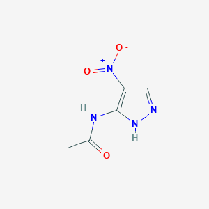 molecular formula C5H6N4O3 B097852 N-(4-nitro-1H-pyrazol-5-yl)acetamide CAS No. 16461-96-4
