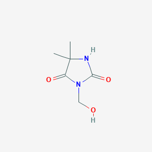 molecular formula C6H10N2O3 B097862 3-(Hydroxymethyl)-5,5-dimethylimidazolidine-2,4-dione CAS No. 16228-00-5